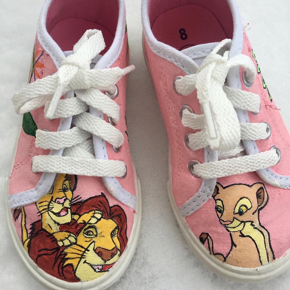 Handpainted Lion King Sneakers